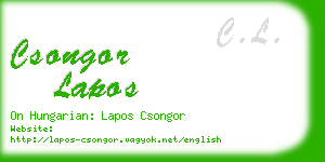 csongor lapos business card